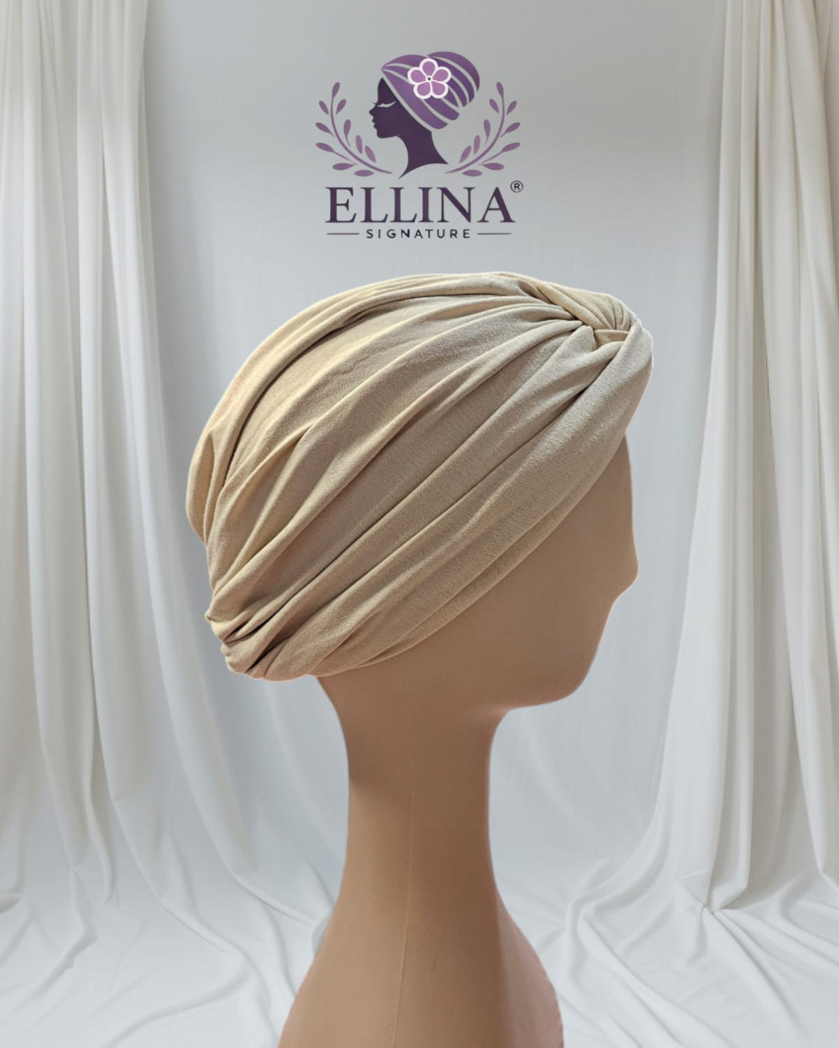 T74 - Tissu en Lycra, Couleur beige